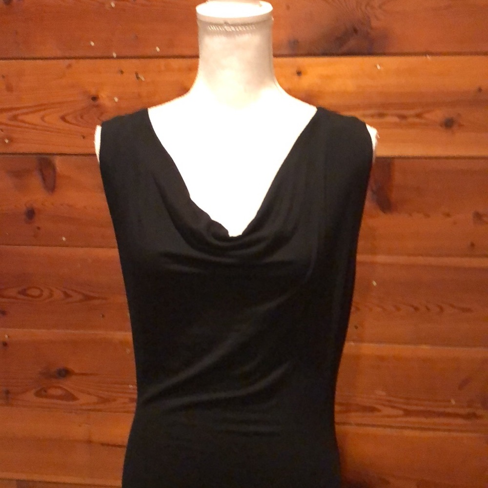 Amour Vert Paris eco Friendly Cowl Neck Black Dre - Picture 4 of 16